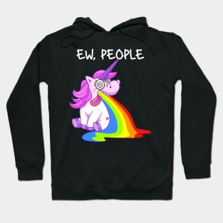 Unicorn Solitude: A Majestic Escape from Humanity Hoodie